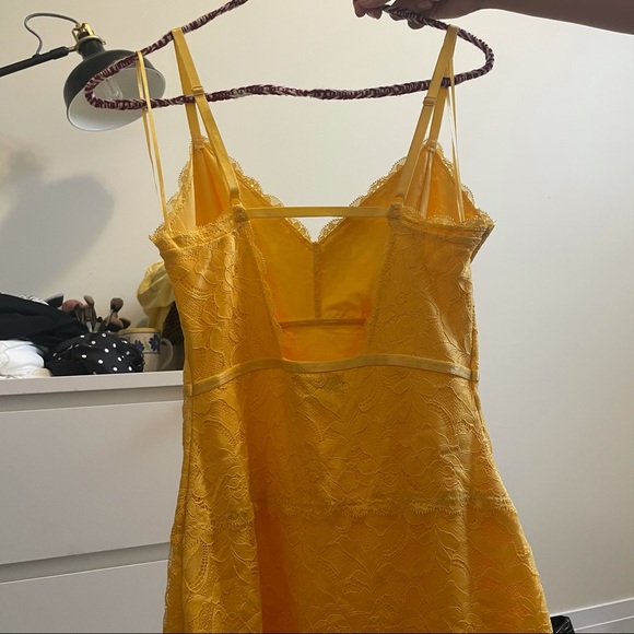 Yellow Lace Dress - Picture 2 of 3